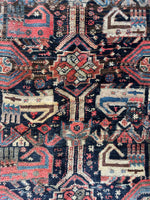 6x8 Worn Antique Rug / Qashqai Rug #3190