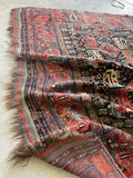 6x8 Worn Antique Rug / Qashqai Rug #3190