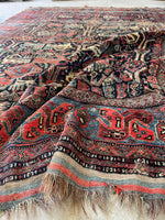 6x8 Worn Antique Rug / Qashqai Rug #3190