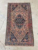 Antique Persian Rug / 3'4 x 6' Malayer Rug #3191
