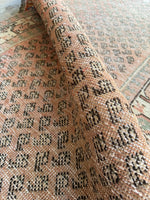 Muted Vintage Persian Runner / Persian Rug Runner / 3'3 x 9'6 Hallway Runner #3500