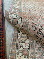 Muted Vintage Persian Runner / Persian Rug Runner / 3'3 x 9'6 Hallway Runner #3500