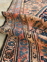 Antique Persian Rug / 3'4 x 6' Malayer Rug #3191