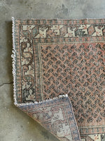 Muted Vintage Persian Runner / Persian Rug Runner / 3'3 x 9'6 Hallway Runner #3500