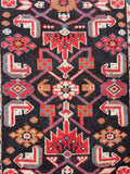 4x6 Vintage Espresso Brown Tribal Rug #3196