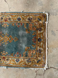 2x4 French Blue Ground Antique Persian Kerman Rug #3447LK