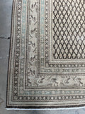 7x10 Muted Antique Persian Tabriz Rug #3291