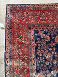 11x15 Navy Blue Persian Mohajeran Sarouk Rug #3347