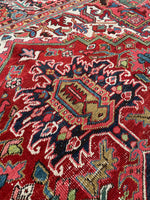 8’2 x 11’9 Antique Persian Heriz #3043