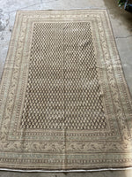 7x10 Muted Antique Persian Tabriz Rug #3291