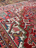 8’2 x 11’9 Antique Persian Heriz #3043