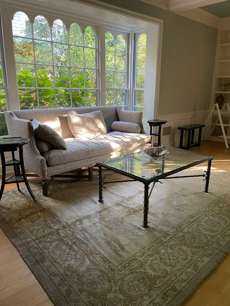 8x11 Neutral Antique Oushak Rug #3167