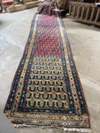 3'9 x 15'5 Long Vintage Persian Runner #4199-C