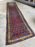 3'9 x 15'5 Long Vintage Persian Runner #4199-C