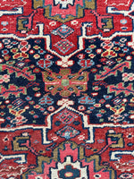 Square Small Navy Heriz Rug Mat / 3x3 Heriz Rug #3451
