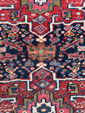 Square Small Navy Heriz Rug Mat / 3x3 Heriz Rug #3451