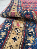 3'9 x 15'5 Long Vintage Persian Runner #4199-C