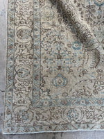 6x9 Antique Muted Persian Rug #3295