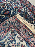 1930s Persian Dargazine Rug 2'7 x 4'2 Small Floral Garden Rug #4384