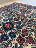 1930s Persian Dargazine Rug 2'7 x 4'2 Small Floral Garden Rug #4384