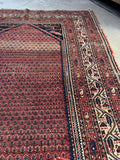 Antique 1920s Persian Rug / 4'5 x 6'2 Persian Rug #4389