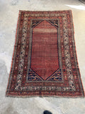 Antique 1920s Persian Rug / 4'5 x 6'2 Persian Rug #4389
