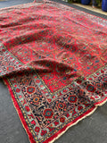 9'4 x 12' Antique Persian Tabriz Senneh Rug #3045