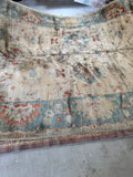 8x12 Vintage Rug / Turkish Oushak Rug #3017