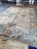 8x12 Vintage Rug / Turkish Oushak Rug #3017