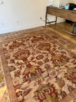 8x9 Mid Century Turkish Rug / Oushak Rug #3747
