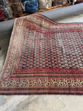 Worn to Perfection Antique Persian Seraband Rug / 5'3 x 9'8 Serab Rug #4398