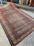 Worn to Perfection Antique Persian Seraband Rug / 5'3 x 9'8 Serab Rug #4398