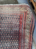 Worn to Perfection Antique Persian Seraband Rug / 5'3 x 9'8 Serab Rug #4398