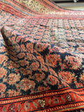 Worn to Perfection Antique Persian Seraband Rug / 5'3 x 9'8 Serab Rug #4398