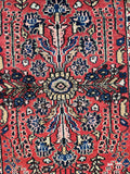 Small Vintage Floral Persian Rug / 3'3 x 6'6 Antique Persian Rug #3832