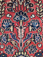 Small Vintage Floral Persian Rug / 3'3 x 6'6 Antique Persian Rug #3832
