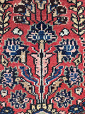 Small Vintage Floral Persian Rug / 3'3 x 6'6 Antique Persian Rug #3832