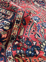Small Vintage Floral Persian Rug / 3'3 x 6'6 Antique Persian Rug #3832