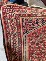 Worn Antique Ferahan scatter rug

