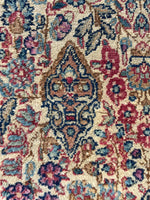 1'10 x 4' Antique Kerman Rug #3051 /  2x4 Vintage Rug