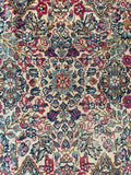 1'10 x 4' Antique Kerman Rug #3051 /  2x4 Vintage Rug
