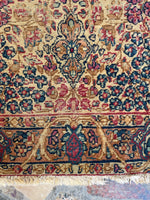 1'10 x 4' Antique Kerman Rug #3051 /  2x4 Vintage Rug