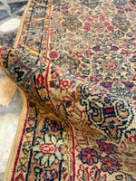 1'10 x 4' Antique Kerman Rug #3051 /  2x4 Vintage Rug