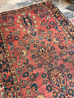 2x4 Antique Persian Sarouk Rug #3050