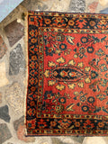 2x4 Antique Persian Sarouk Rug #3050