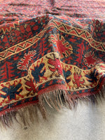 5x10 Worn Antique Rug #3200