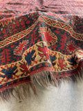 5x10 Worn Antique Rug #3200