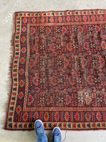 5x10 Worn Antique Rug #3200