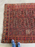 5x10 Worn Antique Rug #3200