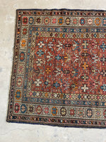 4x5 Antique Kuba Rug #3203